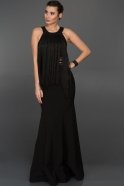 Длинное Вечернее Платье Черный GG6919