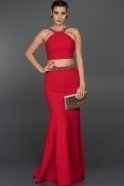 Длинное Вечернее Платье красный ABU015