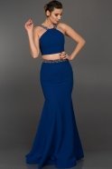 Длинное Вечернее Платье Ярко-синий ABU015