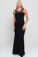 Длинное Вечернее Платье Черный AR36679
