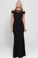Длинное Вечернее Платье Черный AR36698