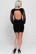Короткое Ночное Платье Черный GK513