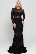 Длинное Вечернее Платье Черный JM21261