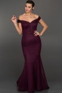 Длинное Вечернее Платье Сердечко Фиолетовый ST9272