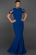 Длинное Вечернее Платье Ярко-синий T2814