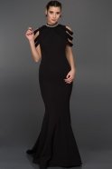 Длинное Вечернее Платье Черный T2814