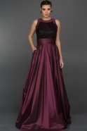 Длинное Вечернее Платье Сливовый W6017