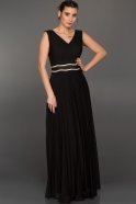 Длинное Вечернее Платье Черный W6023