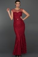 Длинное Вечернее Платье Бордовый W6024