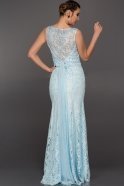 Длинное Вечернее Платье Светло-синий ABU132