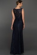 Длинное Вечернее Платье Темно-синий ABU132