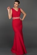 Длинное Вечернее Платье красный ABU105