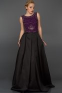 Длинное Вечернее Платье Пурпурный AN2486