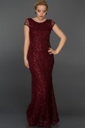 Длинное Вечернее Платье Бордовый AR36700
