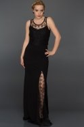 Длинное Вечернее Платье Черный AR36851
