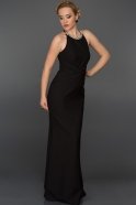 Длинное Вечернее Платье Черный AR36942