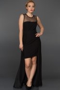 Длинное Вечернее Платье Черный AR36952