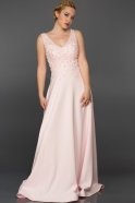 Длинное Вечернее Платье розовый F2416