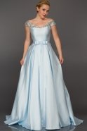 Длинное Вечернее Платье Светло-синий ABU065