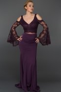 Длинное Вечернее Платье Пурпурный M1544