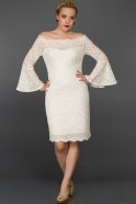 Короткое Вечернее Платье Белый SS20867