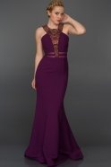 Длинное Вечернее Платье Пурпурный W6009