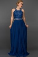 Длинное Вечернее Платье Ярко-синий W6026