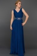 Длинное Вечернее Платье Ярко-синий W6052