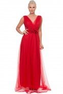 Длинное Вечернее Платье красный AN2350