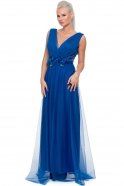 Длинное Вечернее Платье Ярко-синий AN2350