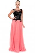 Длинное Вечернее Платье розовый C7129