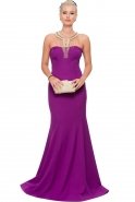 Длинное Вечернее Платье Пурпурный ABU039