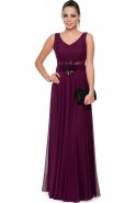 Длинное Вечернее Платье Пурпурный ABU102