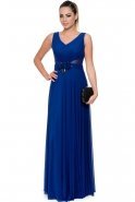 Длинное Вечернее Платье Ярко-синий ABU102