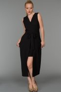 Короткое Вечернее Платье Черный A60453