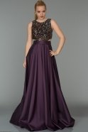 Длинное Вечернее Платье Фиолетовый ABU147