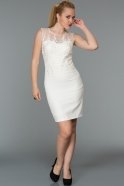 Короткое Вечернее Платье Белый DS295