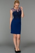 Короткое Вечернее Платье Ярко-синий DS295