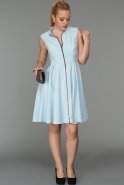 Короткое Вечернее Платье Синий DS296