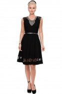 Короткое Коктейльное Платье Черный N98437