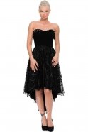 Короткое Вечернее Платье Черный NZ8430