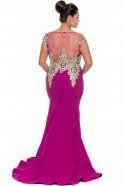 Длинное Свободное Вечернее Платье Пурпурный O4272