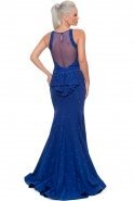 Длинное Вечернее Платье Ярко-синий O4273