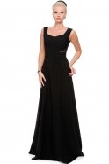 Длинное Вечернее Платье Черный T2661