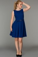 Короткое Вечернее Платье Ярко-синий ABK132