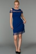 Короткое Вечернее Платье Ярко-синий DS308