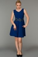 Короткое Вечернее Платье Ярко-синий DS330