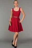 Короткое Вечернее Платье красный ABK096