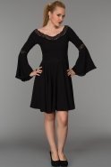 Короткое Вечернее Платье Черный SS20840