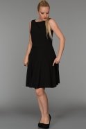 Короткое Вечернее Платье Черный ABK127